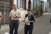 Jo Meier und Sven Staub an der Premiere des Rundgangs 